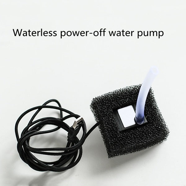 Elegant Artisan ceramic cat fountain